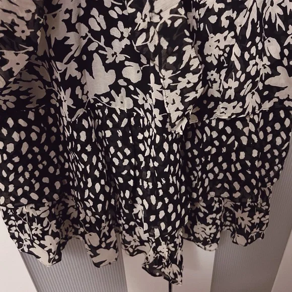 NWT BA&SH Jupe Floral Tiered Midi Skirt Size 40 - Picture 10 of 12